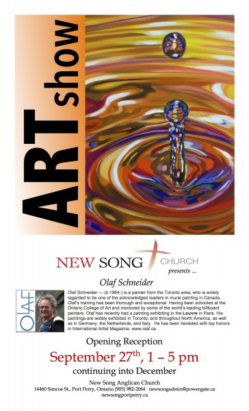 Art Show Opening Reception @ New Song Church | Port Perry | Ontario | Canada