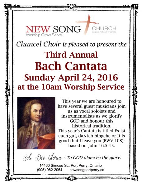 Bach Cantata @ New Song Church | Port Perry | Ontario | Canada