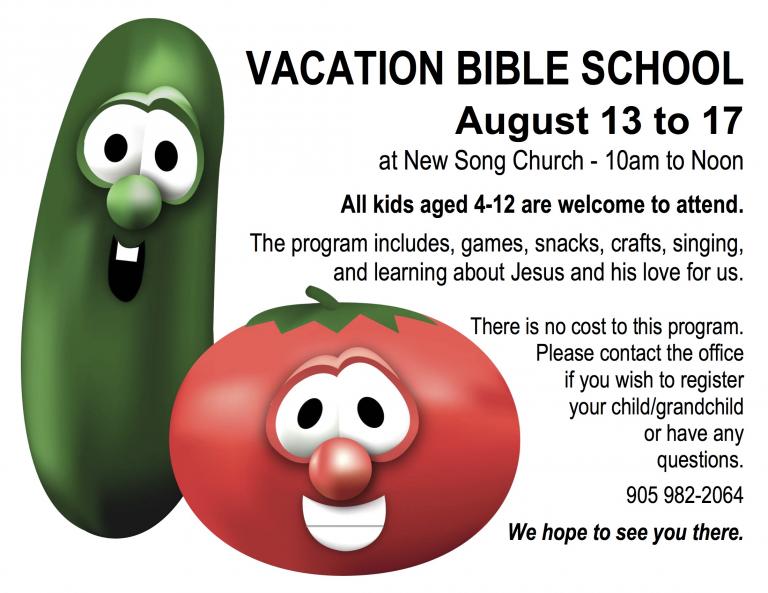 Vacation Bible School New Song Church
