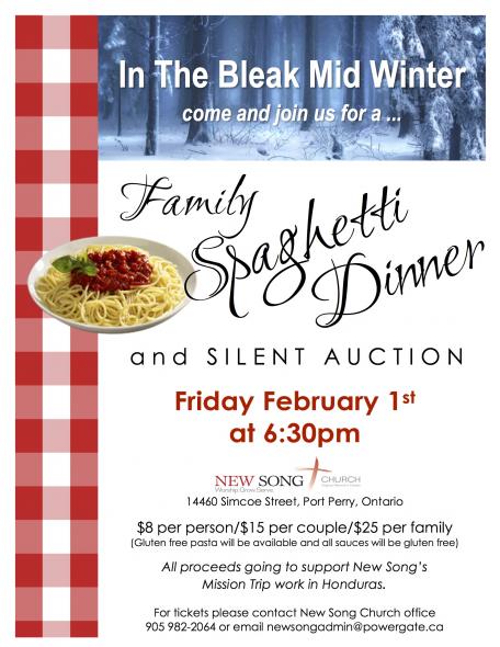 Honduras Spaghetti Dinner Poster 2)