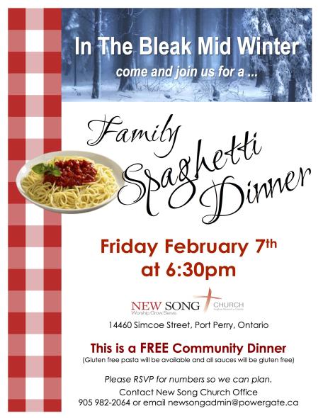 Spaghetti Dinner February 2020